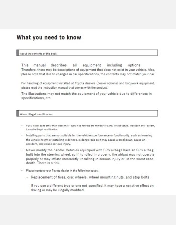 toyota dyna route 2020-2021 owners manual in english